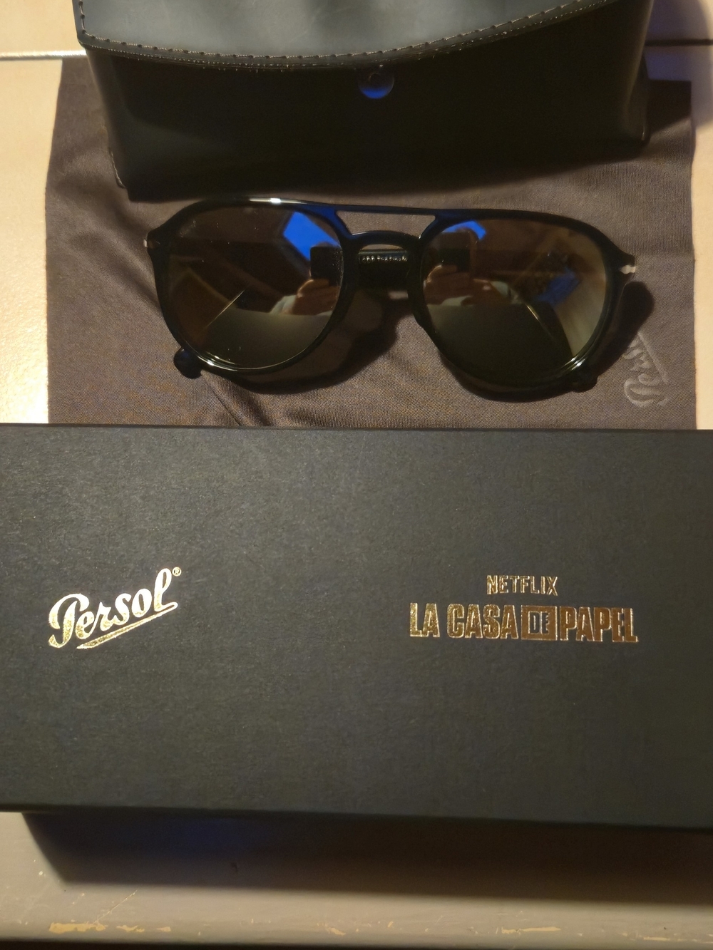 Persol La Casa de Papel Limited Edition Black Sunglasses